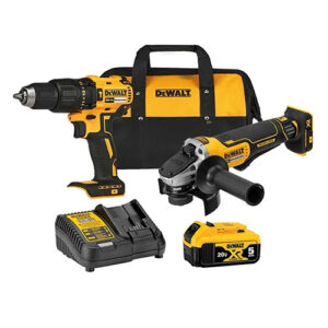 Combo de Taladro Perc./Ator. de 1/2" y Esmeriladora Angular de 4-1/2".