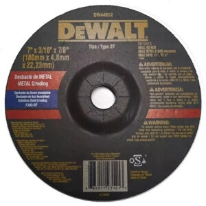 7IN X 4.8MM X 7/8IN METAL GRINDING, DW44612