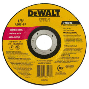 DEWALT 115MMX3MMX22MM 2MM METAL, DW4518F