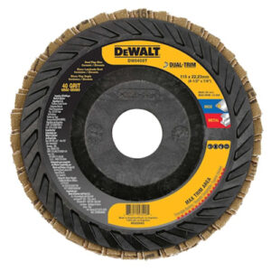 DISC FLAP DUAL-TRIM GRIT 4-1/2"X7/8" 40, DW8408T
