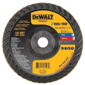 7"X7/8" 120 GRIT DUAL-TRIM FLAP DISC, DW8425T