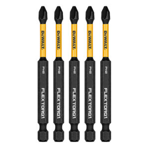 DW FLEXTORQ 5PK 2.25IN BITS FOR PH2, DWAF3PH2IR5